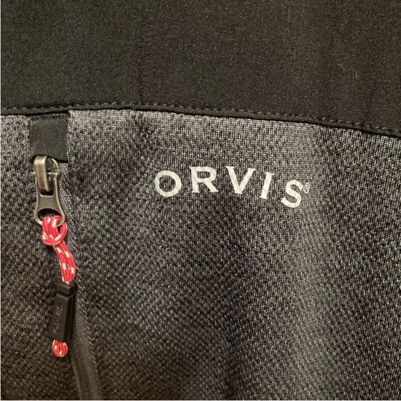 Men's ORVIS Black Jacket Full Zip Water Resistant Classic Collection Size XL - Picture 4 of 9